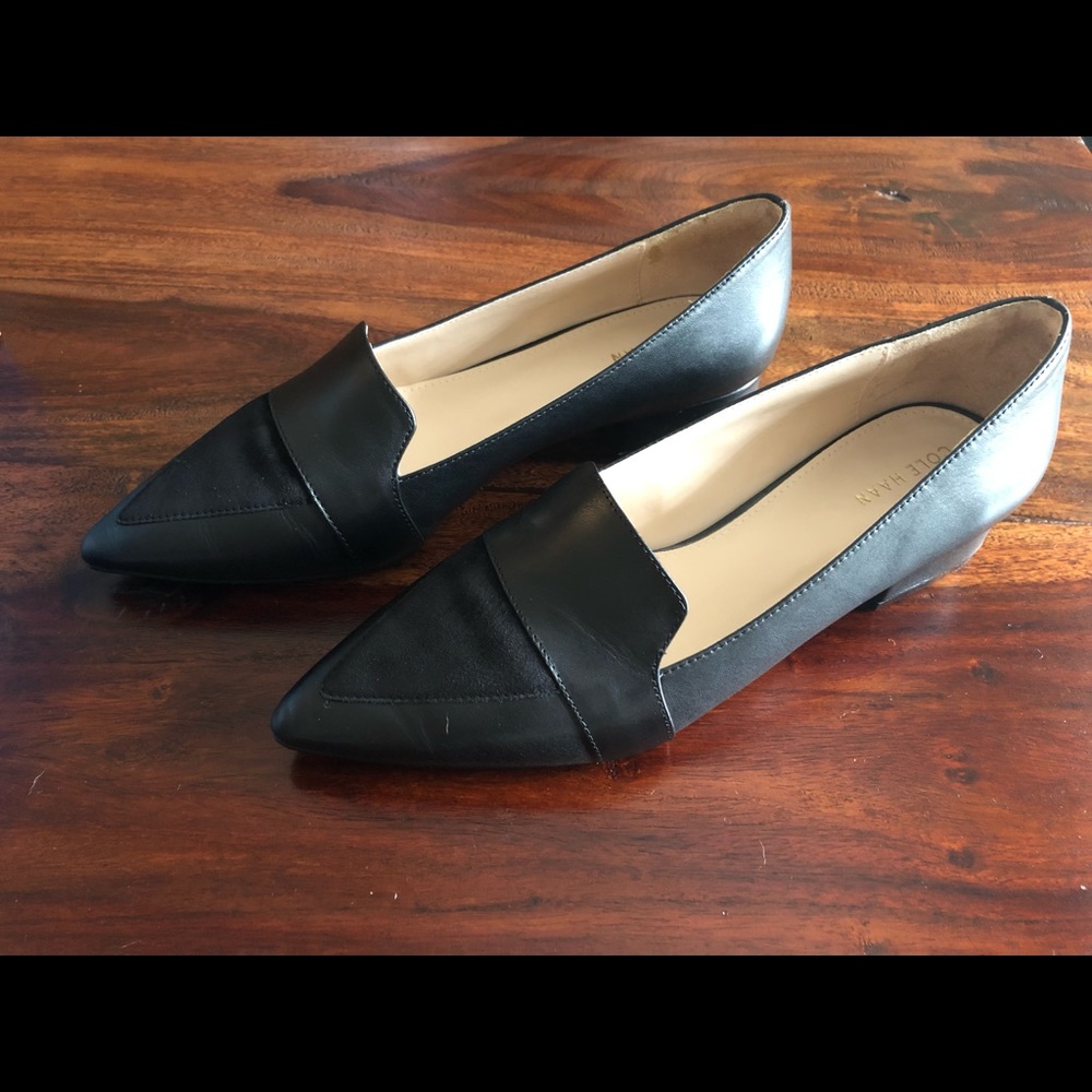 COLE HAAN Marlee Skimmer leather pointed flats ✨